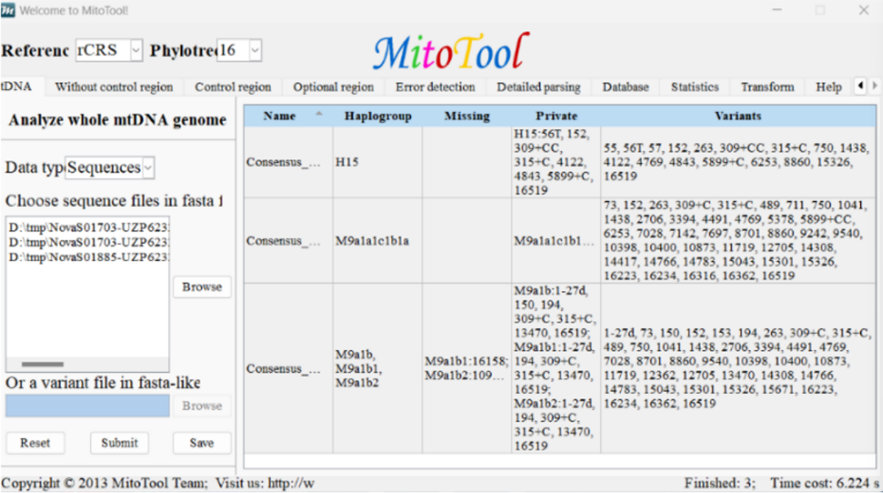 Accurately Trace Maternal Ancestry? A Practical Evaluation of 4 Mainstream Mitochondrial Maternal Haplogroup Analysis Tools Accurately Trace Maternal Ancestry? A Practical Evaluation of 4 Mainstream Mitochondrial Maternal Haplogroup Analysis Tools